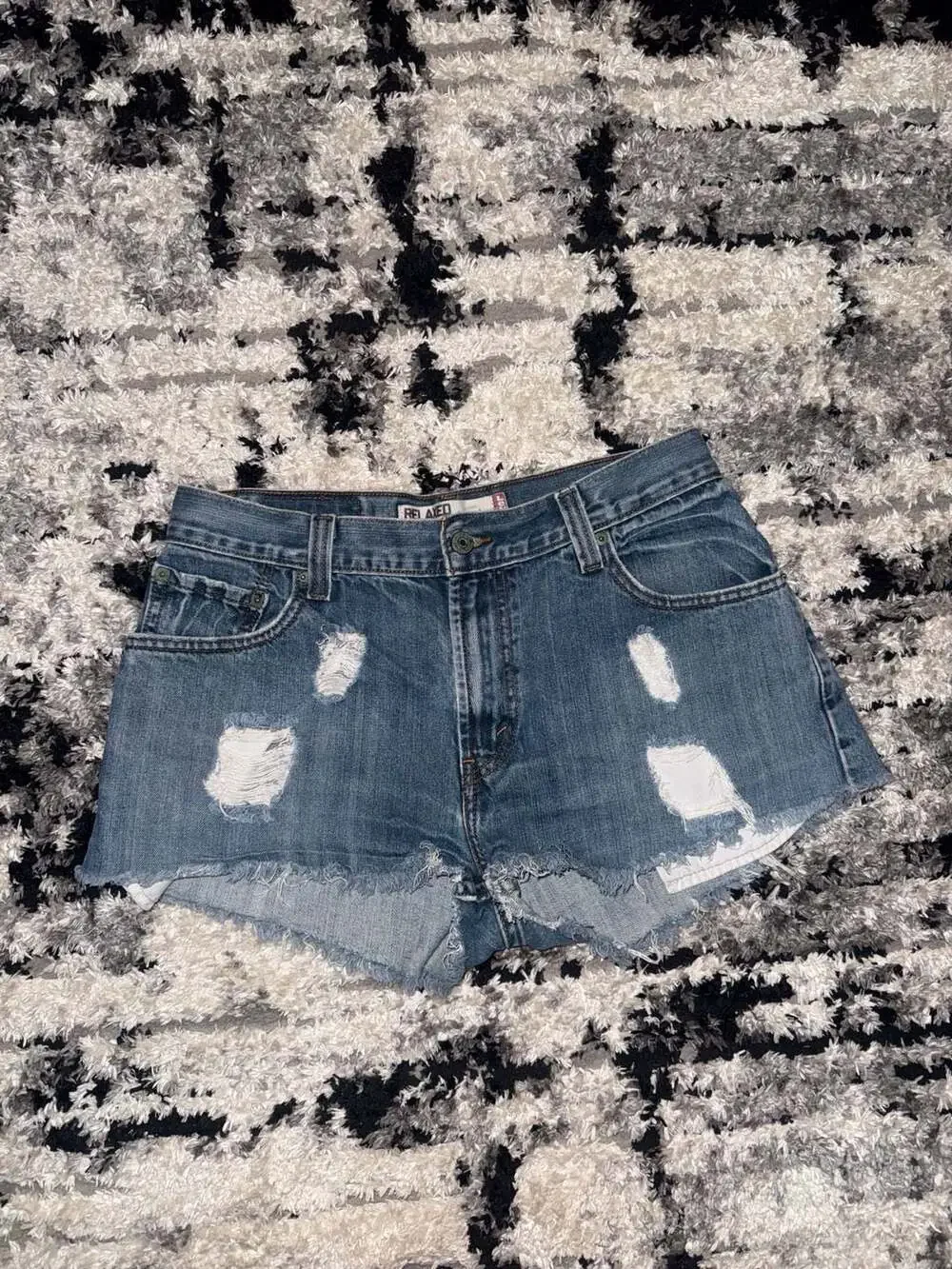 Levi's 559 Relaxed Straight Distressed Denim Cut-Off Shorts